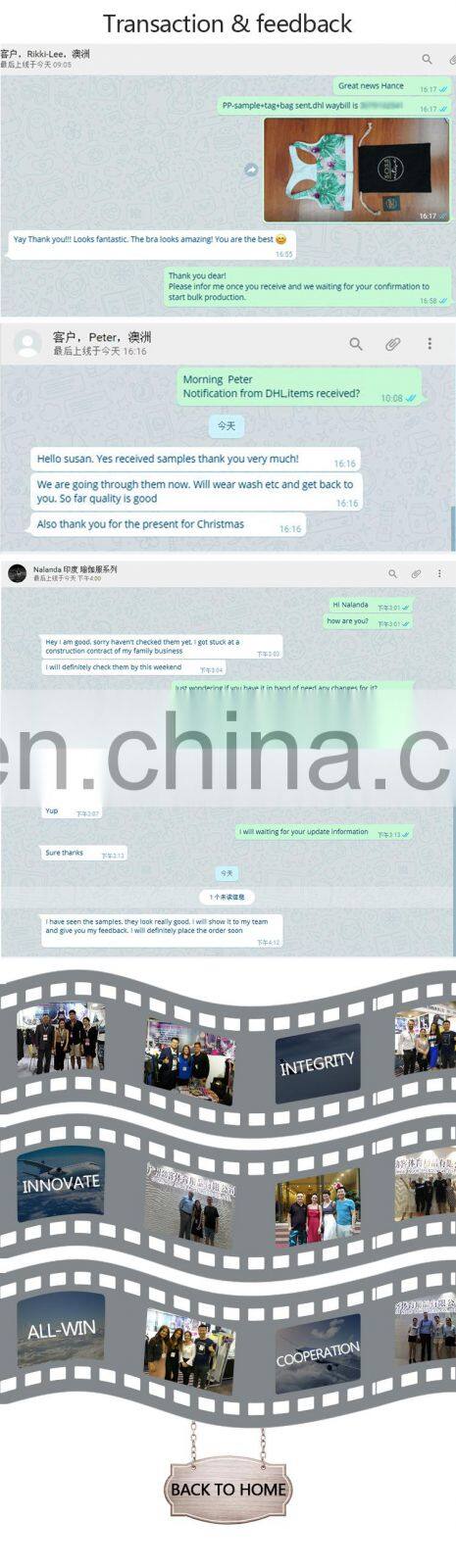 highly stretchy movable cup polyester yoga ladies top sports wear plus size stylish sexy bra with texting fabric