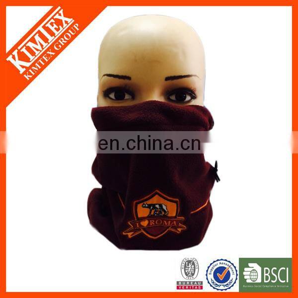 Custom embroidery promotional polar fleece neck warmer microfiber