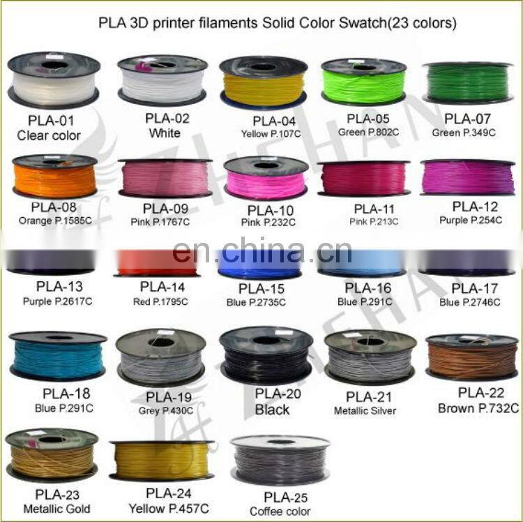 Top Quality 3d printing materials 1.75mm PLA filament for 3D printer