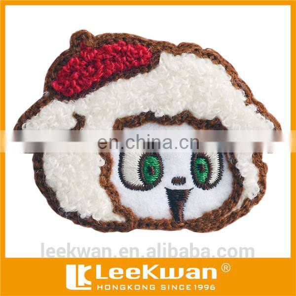 Sew on cloth use Clown chenille embroidery patch products, high quality chenille patch for clothings made in China