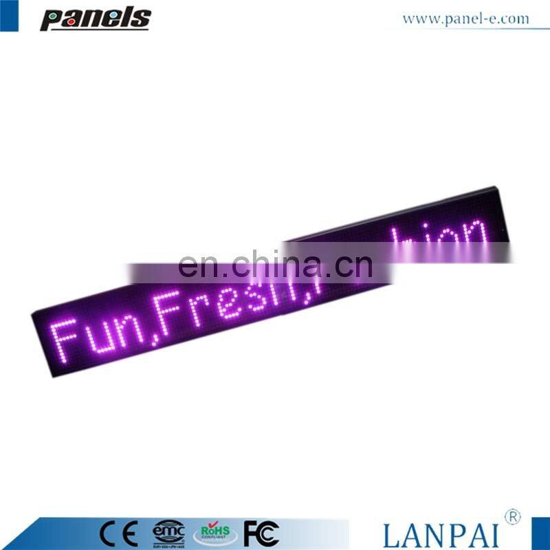 Shenzhen factory hot sale indoor use led moving message display sign