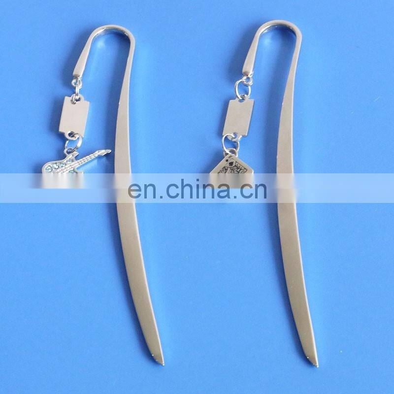 round bookmark head UAE falcon logo engraved paper clip