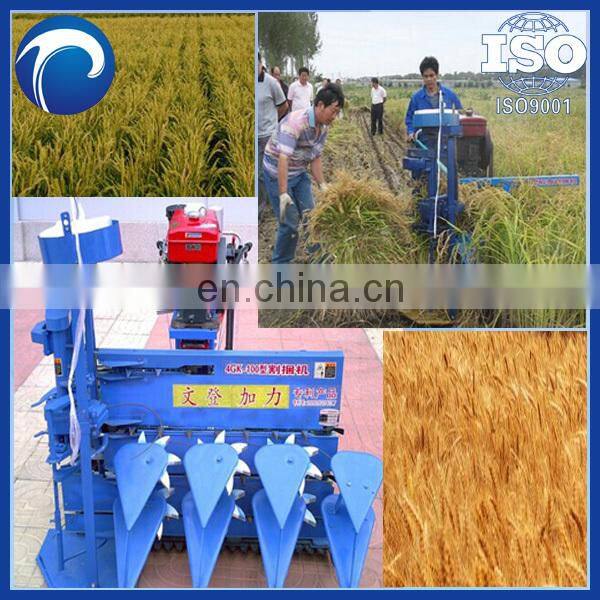 Paddy harvesting and bundling machine rice reaper-binder farm harvester machinery