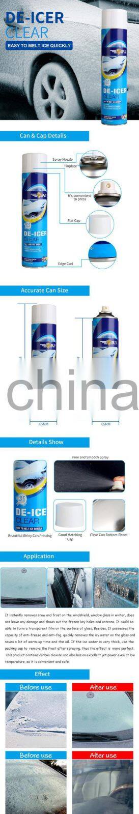 Instantly Unfreezing Glass De-icing Spray, Car & Bus Ice Remover(400g) for Winter, Ice-Off Aerosol Windshield De Icer