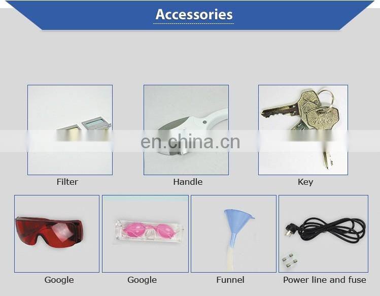 Powerful Germany Xenon Lamp SHR laser hair removal machine for sale