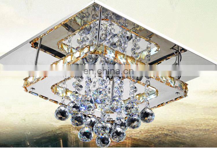 Led ceiling light K9 crystal cover ceiling lamps for home