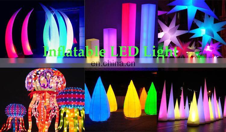 Commercial Outdoor Decoration Custom Large LED Inflatable Column / Inflatable Pillar With Led Light