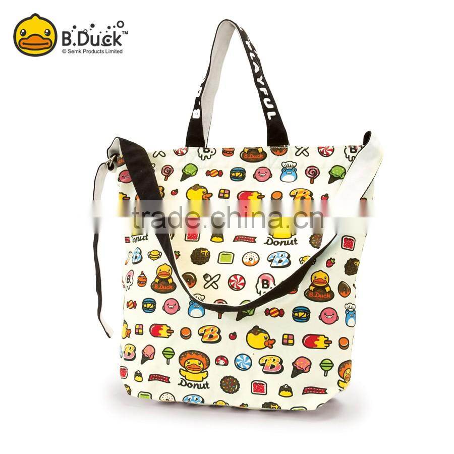 Fashion sublimation college student long strap shoulder bag for girls