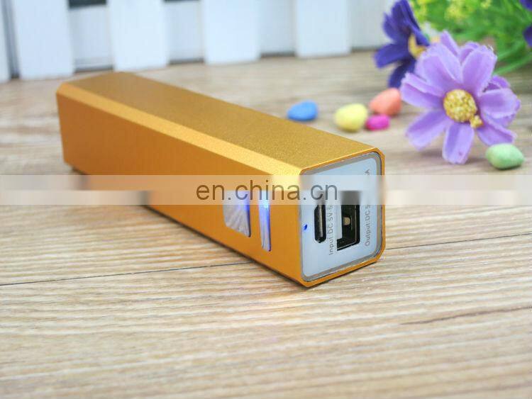 usb udp data storage device 2600mAh Mobile power bank, 5 color mini battery