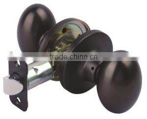 ANSI Grade 3 Tubular Knob Lockset with brass cylinder