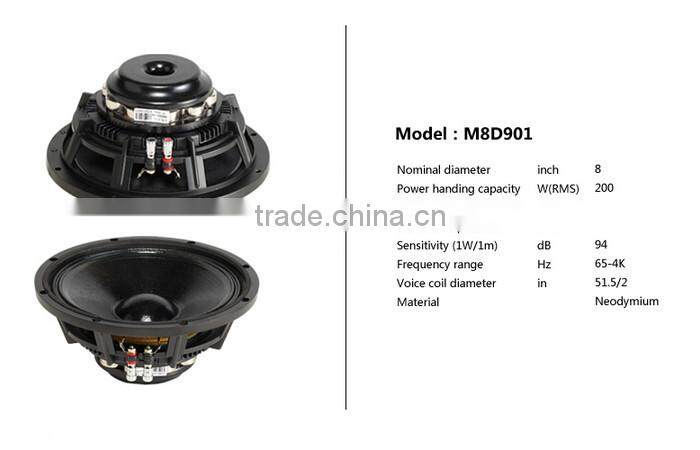 H3, Neodymium speaker, 15 inch passive 3-way full range loudspeaker, stage monitors