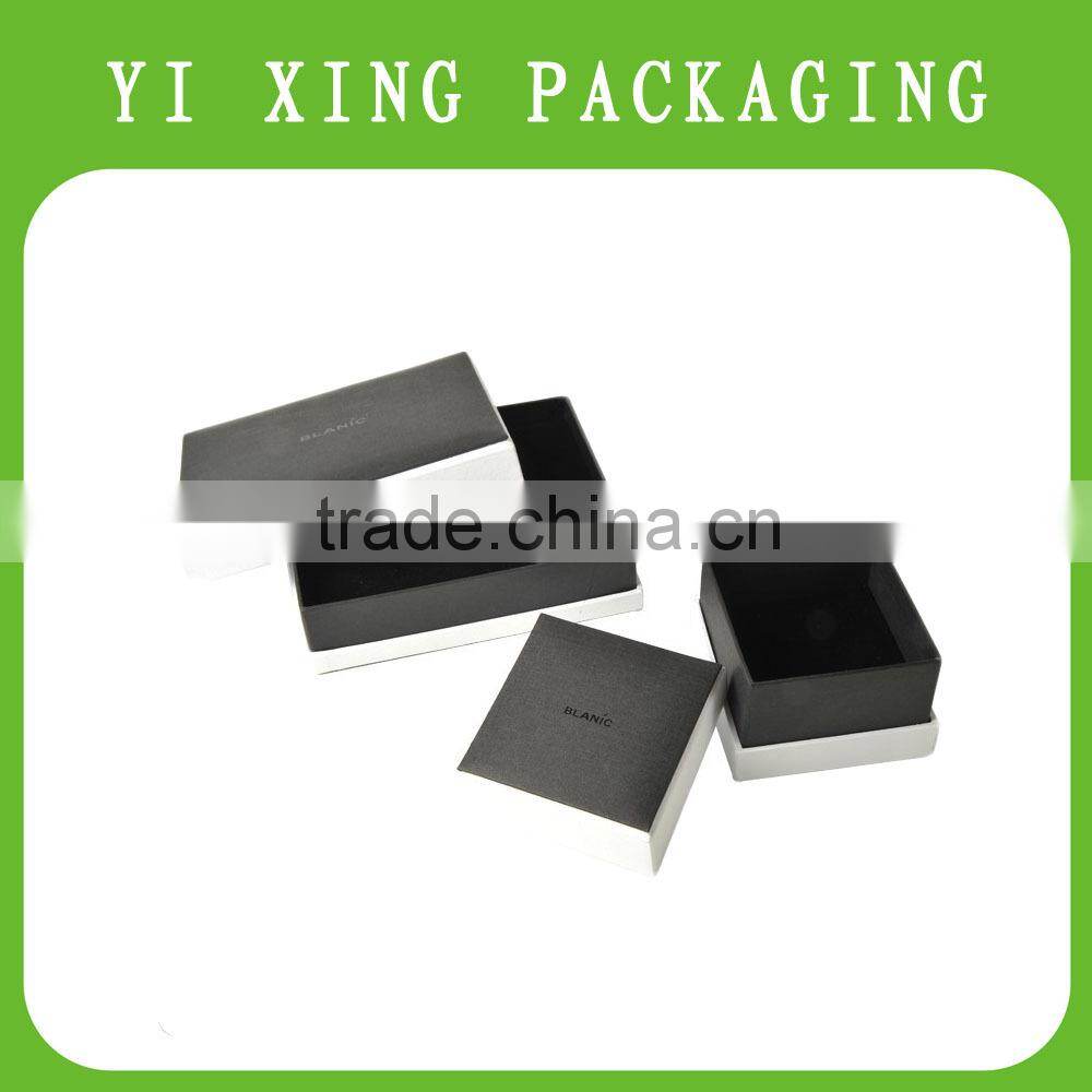 Custom defferent size jewelry box ,cardboard paper box with pad