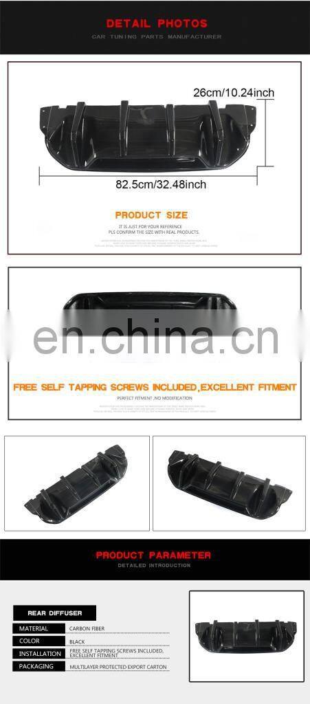 Carbon Fiber Rear Bumper Lip Diffuser for BMW F90 M5 First Edition Sedan 4-Door 2018-2020