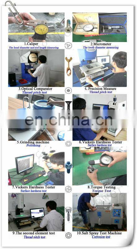 stainless steel Hook machine screws with an square angle