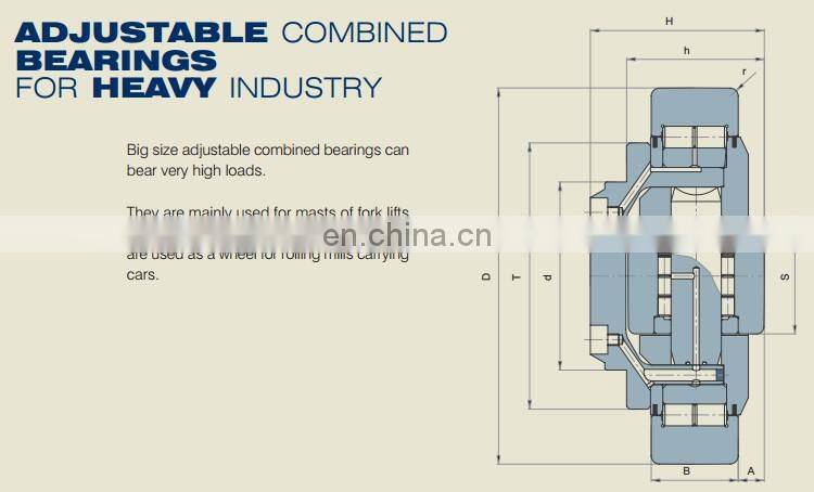 Adjustable combined bearings for heavy industry 400-0069