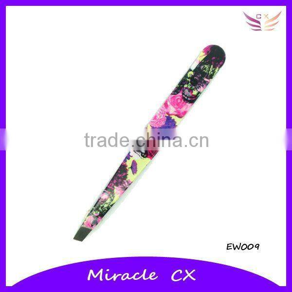 hot selling nice design coating of lady tweezers