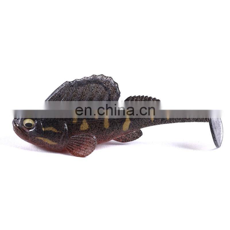 7 cm 14g Paddle Tail Boleophthalmus Pectinirostris Linnaeus Fish Soft Vibe fishing bait lure