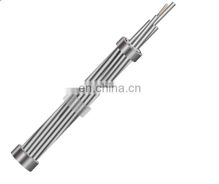 GL Designs of Central G652d Armored composite overhead wire single mode 12 cores OPGW fiber optic cable price list