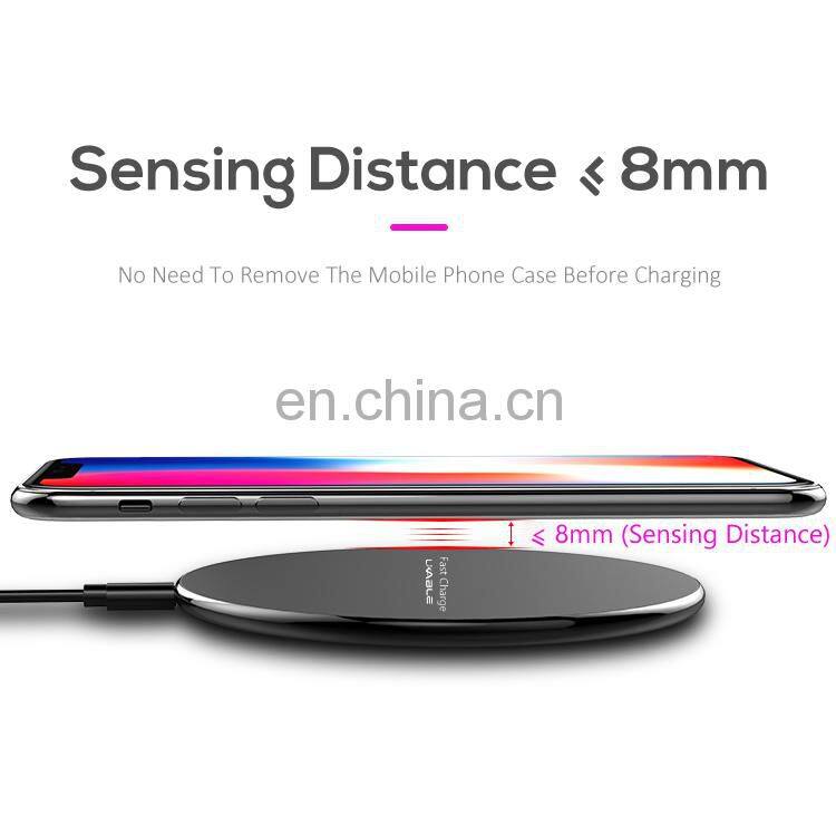 High Quality Custom Logo wholesale portable qi fast wireless mobile phone charger
