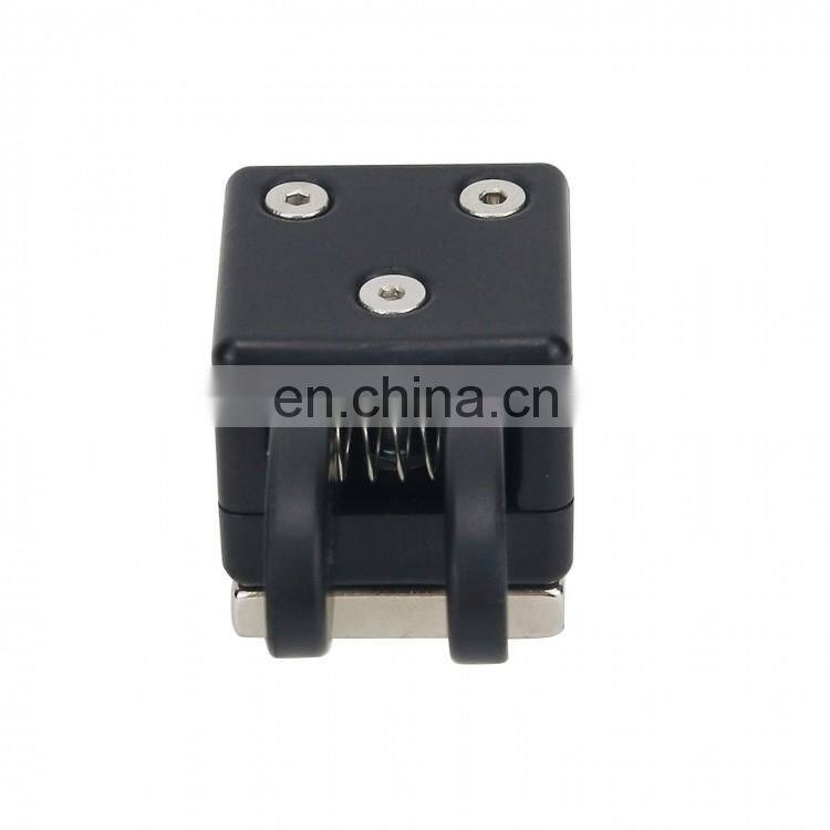 QU-2020A Mini Dual Paddle Morse Telegraph CW Key with Automatic Base Magnetic Absorption
