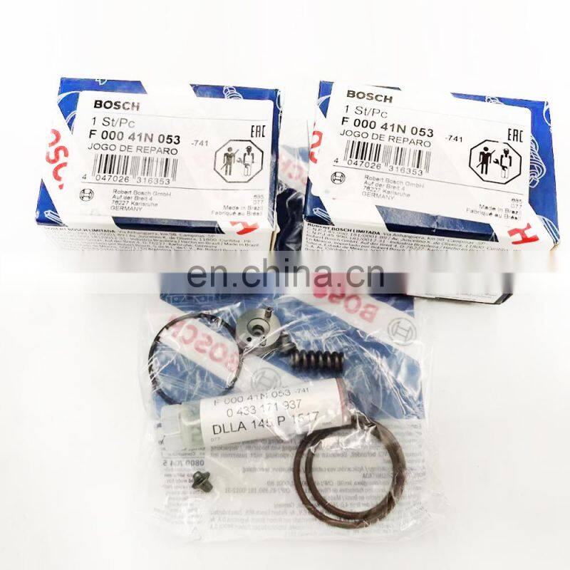 F00041N053 genuine new fuel injector repair kit include nozzle DLLA145P1517 for 0414703004,504287069