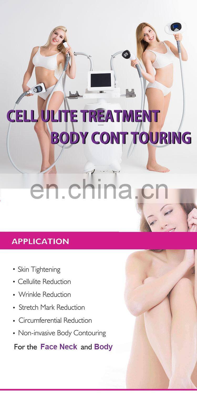 Vertical ultrasonic cavitation vaccum RF roller massage anti cellulite body shaping slimming machine