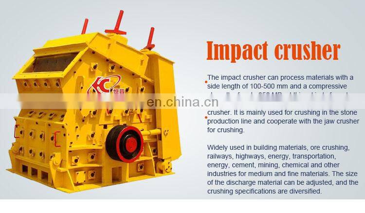 Sand stone crushing line with crusher and screener machine