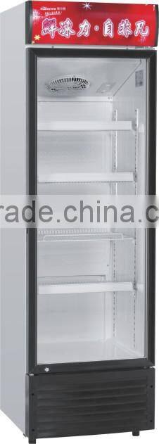 LC-318 supermarket display glass door upright showcase price for sale