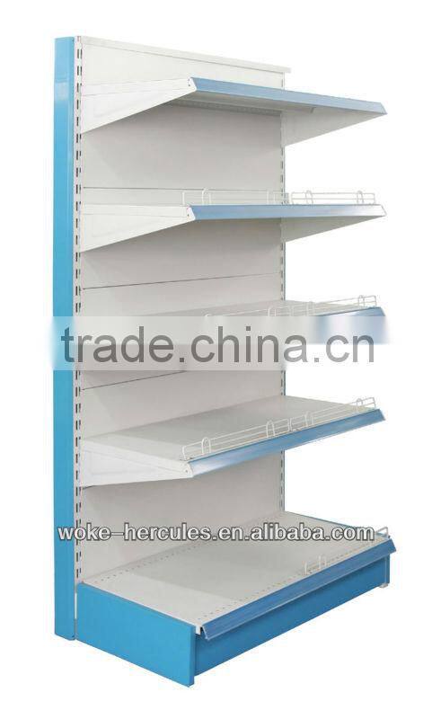 supermarket metal shelves