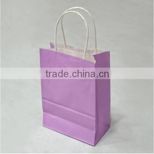 trade assurance pure color craft paper gift bag