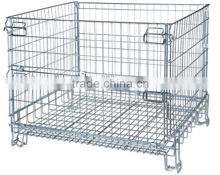 PET preforms Industrial foldable storage metal wire container