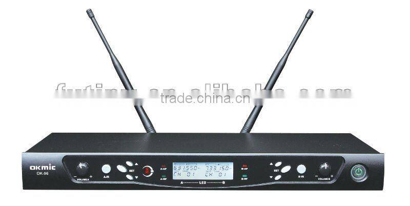 OK-96 UHF wireless microphone Dual Channels/UHF PLL 32/99 channels