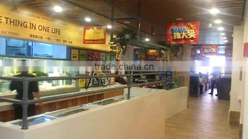 APEX restaurant ventilated refrigeration hot pot equipment chafing dish order food showcase