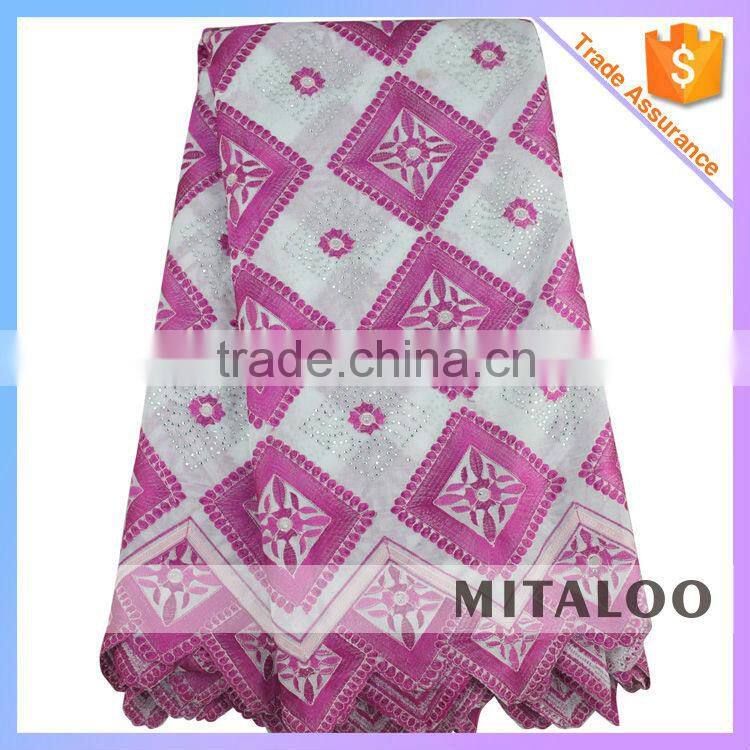 Mitaloo 2015 New Stock Nigerian George Lace With Sequins And Embroidery In Apparel MGP0036