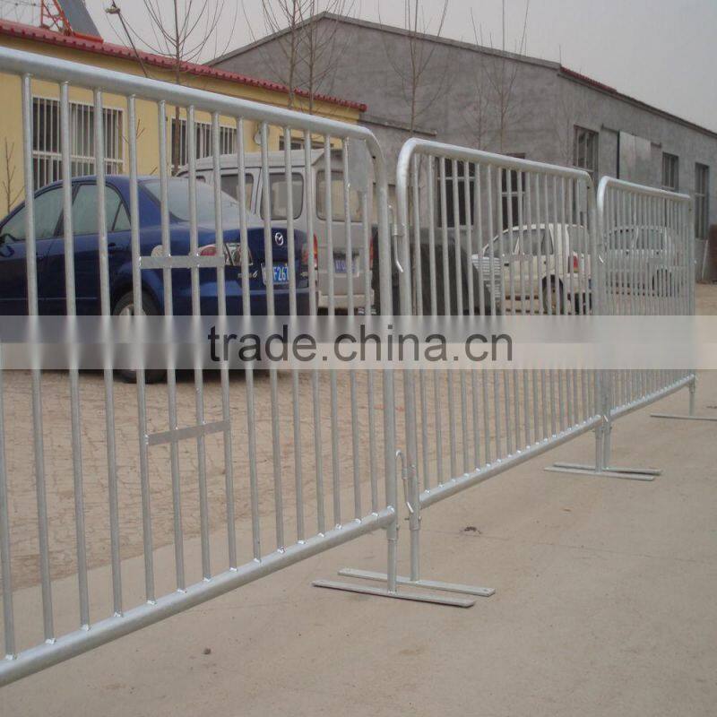 used galvanized crowd control barrier