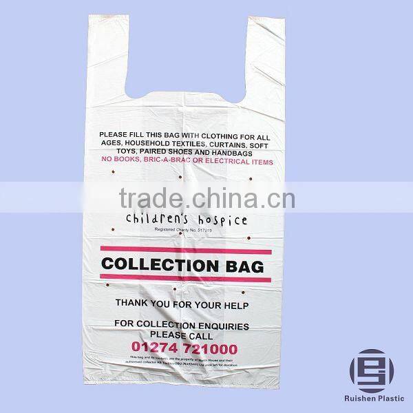 PE Biodegradable Fire Fighters Printed Collection Bag Donation Bag