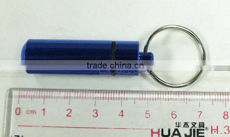 52mm Long 14mm Wide Golden/green/silver Mini Waterproof Portable Pill Bottle