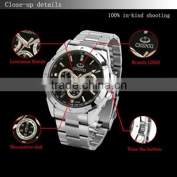 BEST- HOT CHINA CURREN series sport watch men stainless steel watch , OEM watch customized watch in China watch factory 019AM&LS