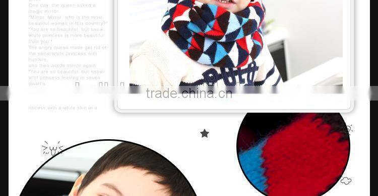 Hot Selling Cute Lovely Triangle Knitting Fashion Baby Winter Scarf