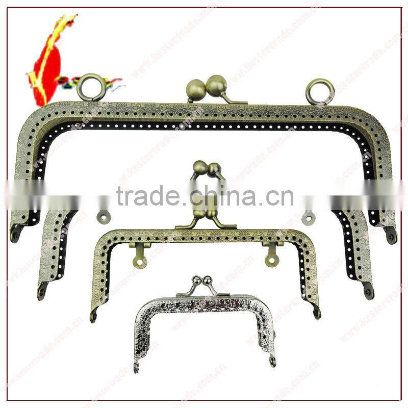 metal screw purse frame purse frame handle clip