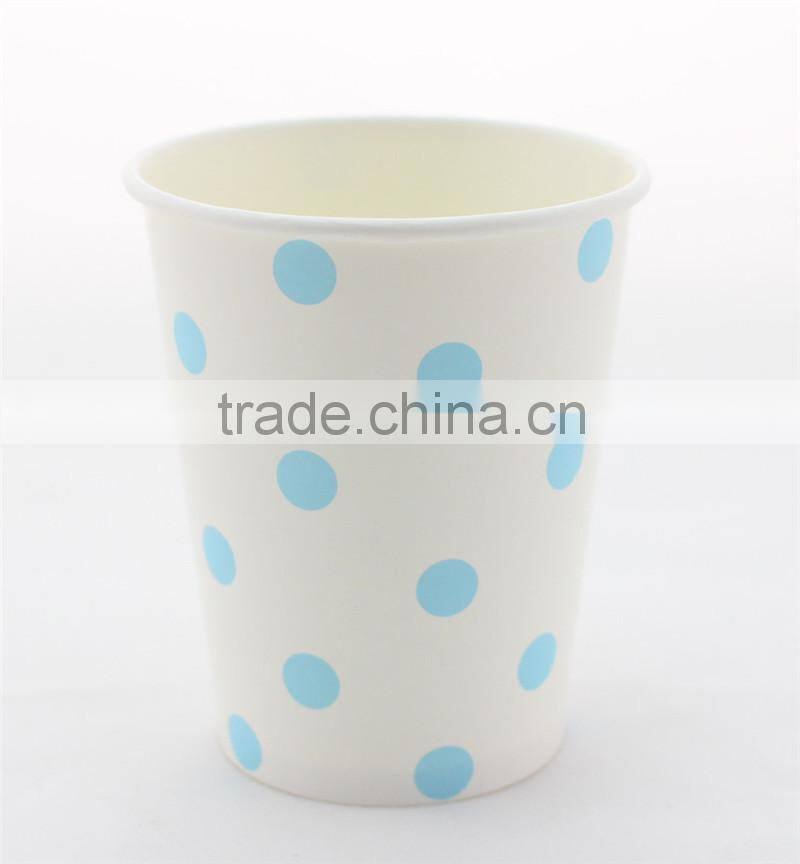 2015 Special Products Hot&Cold Drinking Polka Dot Tissue Paper Cup