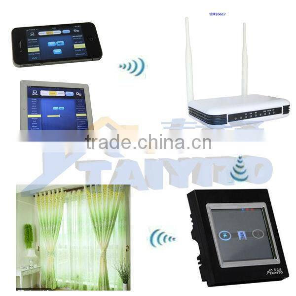 2014Taiyito Zigbee One Way Touch Screen Automatic Curtain Switch/smart home automation