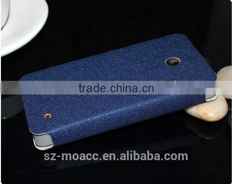pu leather flip case for nokia lumia 630
