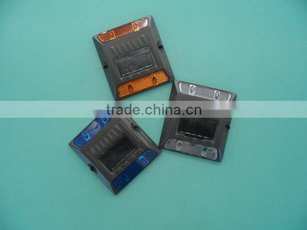 LED Solar pavement marker on driveway