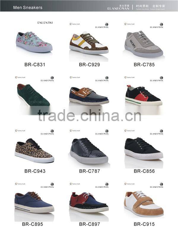Leather casual shoe for man comfortable fashion style design men shoes