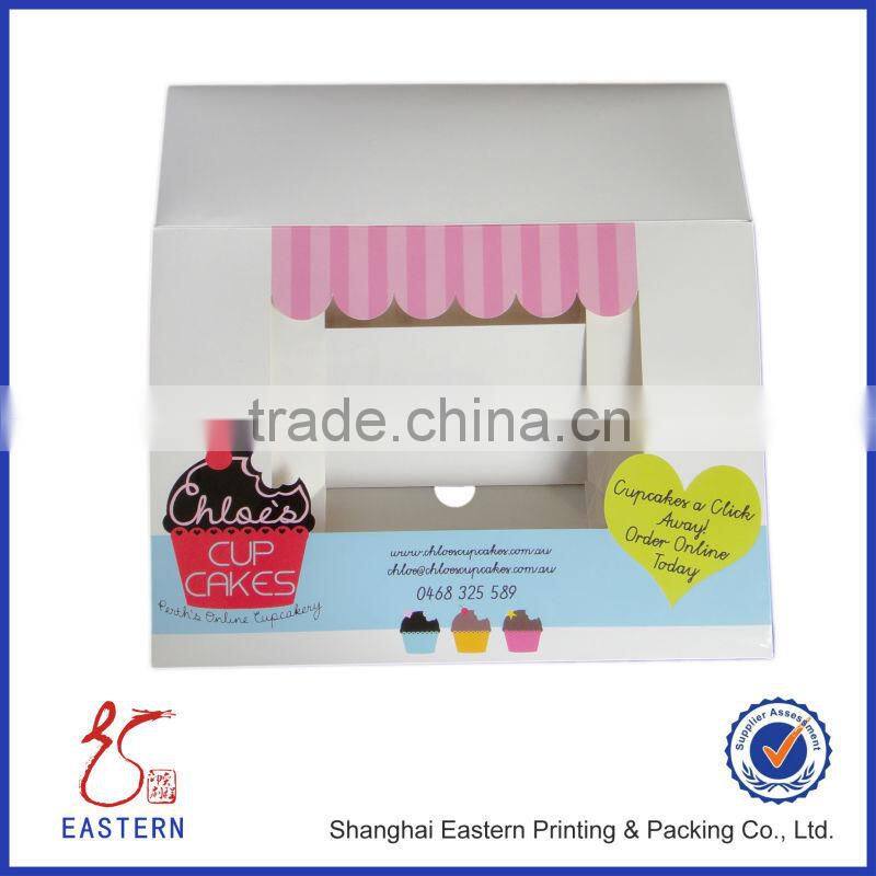 Clear plastic cupcake box