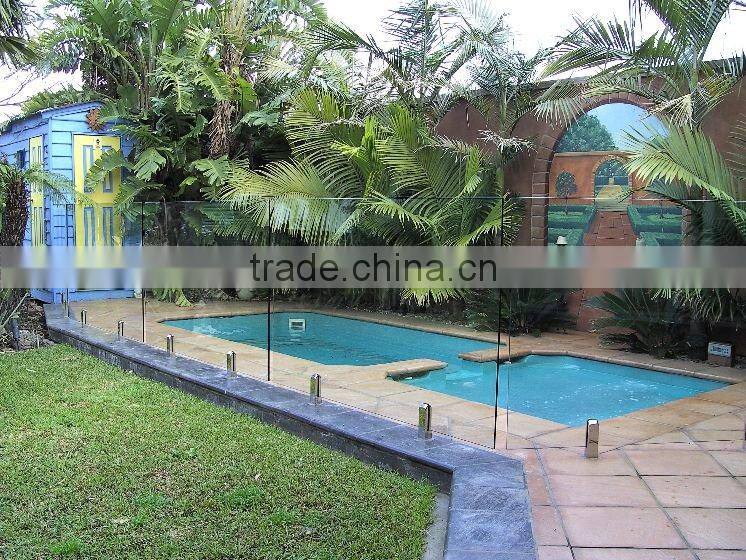 Glass curtain wall with hanging tempered glass CCC EN12150 ISO9001