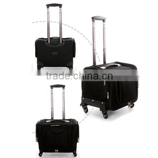 China wholesale pu leather trolley luggage factory,light weight clothing storage box,multifunction suitcase