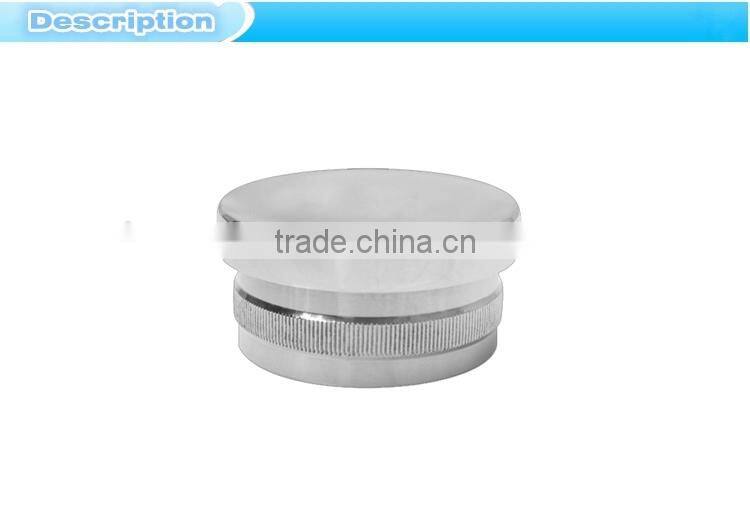 china supplier stainless steel stair railing post end cap (EC-02)
