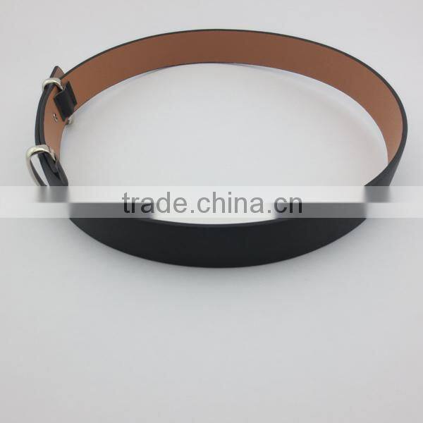 Fashion Silver Loop PU Leather Belt For Promotional gifts